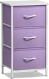 3 Sorbus Nightstand with Drawers - Bedside Furniture & Accent End Table Chest for Home, Bedroom Accessories, Office