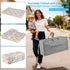 PlentiVive Pack 38x26 Pack Trifold and Play Mattress - Dual Sided N Play Mattress Pad (Firm for Baby, Soft