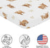 Sweet Jojo Designs Baby Fitted Mini Crib Sheet (Boho Highland Cow) for Girls or Boys, Newborn/Infant Nursery, Play