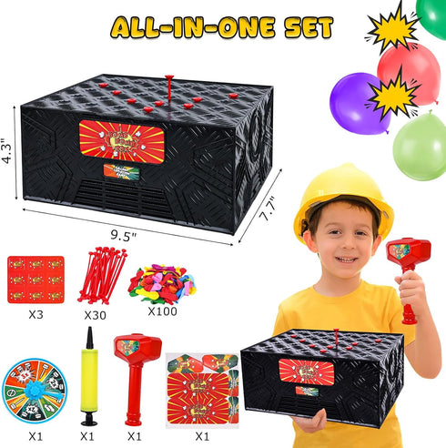 LovesTown Balloon Pop Game, Blast Box Board Games for Family Night Juegos De Mesa Birthday Gifts Party Supplies