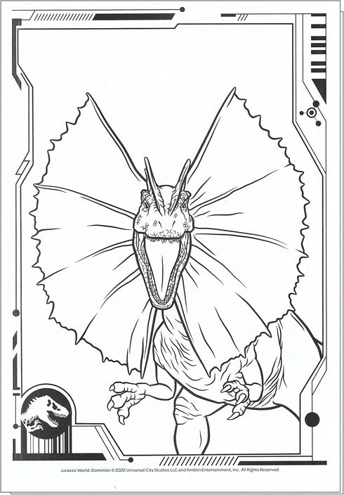 Jurassic World Jumbo Coloring and Activity Book - 64 Pages of Fun