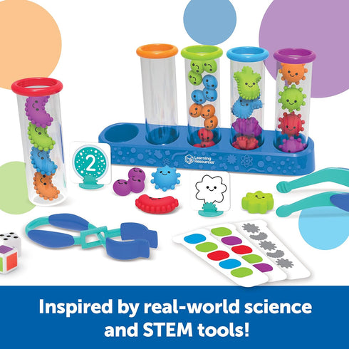 Learning Resources Silly Science Fine Motor Sorting Set, STEM Toys for Kids, 55 Pieces, Educational Toy for Boys and