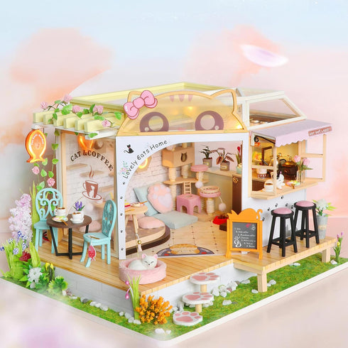 GuDoQi DIY Miniature Dollhouse Kit - Tiny House with Music, 1:24 Scale Craft Gift for Mother's Day