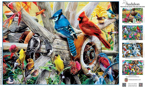 MasterPieces 1000 Piece Jigsaw Puzzle for Adults, Family, or Youth - Backyard Birds - 19.25"x26.75"