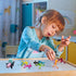 MAGMEN Enhanced Grip Magnetic Fidget Toy Figures for Kids 3-8 & Toddlers | 5 Piece Opaque Color Magnet Set for Travel &