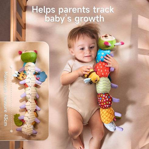0 3 6 9 12 Tummy TUMAMA Baby Toys for Months, Caterpillar Sensory Toy, Infant Baby Stuffed Animal Activity Soft Toys
