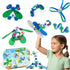 Clixo Window Travel Pack - Fun Magnetic Toy for Kids - 24-Piece