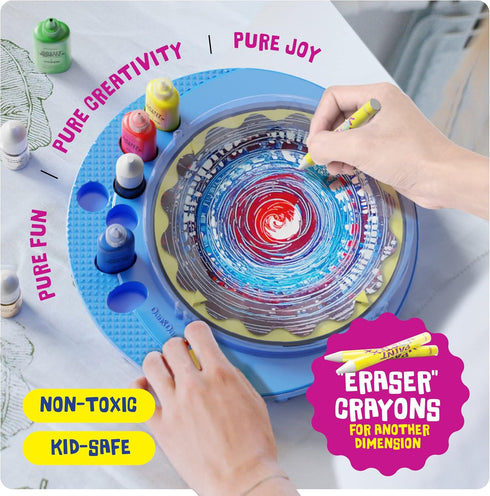 Set 6-9 6-12 Dan&Darci Paint Spin Art Machine Kit for Kids - Gifts for Girls - Arts & Crafts for Boys, Girls - Art