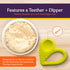Special Supplies Teether Heart Spoon, Oral Motor Therapy Tools for Babies and Toddlers, BPA Free Silicone, Dual Use