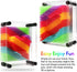 3D Pin Art Toy, Unique Metal 3D Pin Art Board Impression Toy for Kids, Size 3.75” X 5” (Rainbow, Plastic)