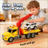 DWIRCTOYS 3 4 5 6 7 Toddler Boy Toys,Tow Truck Toy for Year Old Boys,FrictionPowered Rescue Tow Truck with Lights