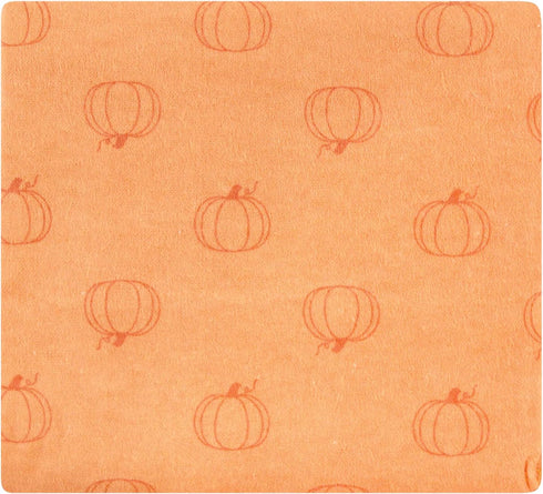 Hudson Baby Unisex Cotton Flannel Receiving Blankets, Pumpkin Spice, One Size