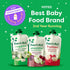 Pack, 3.5 oz (18 Pack) Beech-Nut Baby & Toddler Food Pouches Variety Protein & Fiber/Iron & Zinc/Prebiotic Fiber Fruit