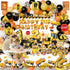 2 128Pcs 2nd Mpanwen Construction Party Decorations for Year Old Boy, Truck Construction Birthday Party Supplies