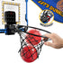 Indoor Basketball Hoop for Kids - Over The Door Mini Hoops with LED Light, Scoreboard & 4 Balls, Gifts for Ages 5-12
