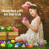 36 Pack Easter Egg Fillers with Easter Bunny Plush Easter Eggs with Toys Inside, Mini Easter Stuffed Animals Easter