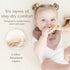 10 Pack 100% Konssy Muslin Baby Bibs Baby Bandana Drool Bibs Cotton for Unisex Boys Girls