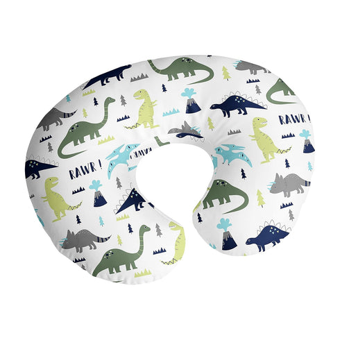 Sweet Jojo Designs Mod Dino Nursing Pillow Cover Breastfeeding Pillowcase for Newborn