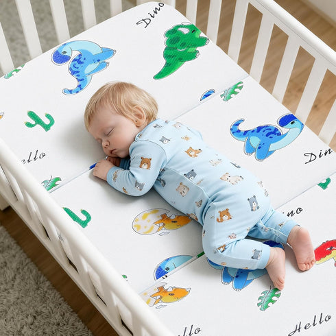 Pack Pack 38" 26" Trifold and Play Mattress Portable N Play Mattresses with Washable Cover Waterproof Travel Crib