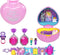 Polly Pocket Collector Compact with 2 Dolls, Royal Ball Jewelry Accessories Set, Collectible Toy with Unicorn Castle