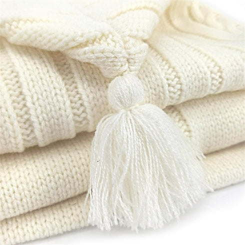 0-6 XMWEALTHY Newborn Baby Wrap Swaddle Blanket Knit Sleeping Bag Receiving Blankets Stroller Wrap for Baby Beige Month