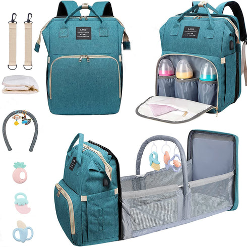 ANWTOTU Baby Diaper Bags with Changing Station,900D Oxford Waterproof Diaper Bag Backpack