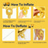 JUANBUDONG Set,Yellow 4 Balloons,4th Construction Theme Balloons and Black Striped Construction Foil Number