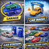 Playset 6 My First Speed Racing Assembly Track Builder Toy - Starter Kit with Diecast Cars, Accessories for Kids
