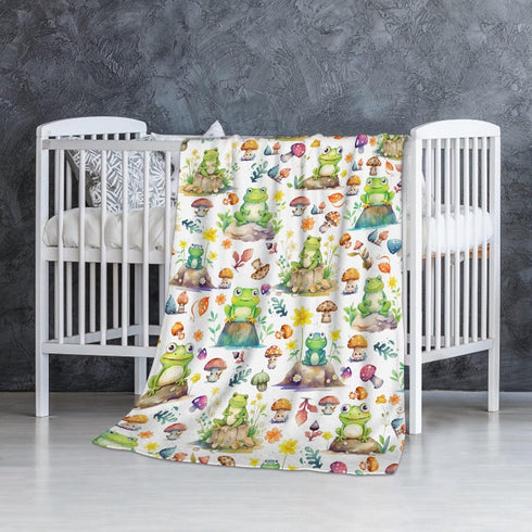 Cute Frog Baby Blanket Gifts Super Soft Swaddle Newborn Cozy Baby Receiving Blanket Stroller Throw Blanket for Crib 40x30 for Baby/Puppy by SUPERICH