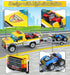 City Race Buggy Transporter Building Set, 324 PCS 3 in 1 City Service Truck Cars Building Blocks Kit
