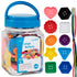Edx Education Mini Jar Set of 60 Large Buttons | Lacing Activity for Kids | Sensory and Fine Motor Skill Development