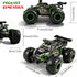 1:18, 20 2WD, 2.4 4-12 Remote Control Monster Truck for Kids: Off-Road RC Car with Headlights & Body Lights, km/h, GHz