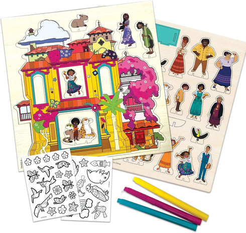 Tara Toys Disney's Encanto Wood Casita Activity Set: A Magical for Creative Adventures, Craft & Play - for Kids 3+ to Celebrate The Magic of Encanto and Dive into Architectural Excitement