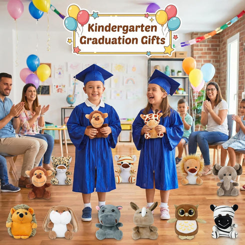 Arrozon 12 4.5 Inch Pcs Small Stuffed Animals Bulk, Mini Stuffed Animals, Kindergarten Graduation Gifts, Classroom