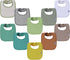 Waterproof Cotton Drool Bibs for Girls and Boys - Unisex Infant Feeding Bibs