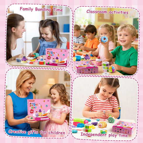 12 3-12 Air Dry Clay Kit for Kids, Crafts Modeling Clay Model Magic, Clay Kits with Sculpting Tools & Tutorials, Safe