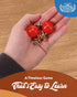 WE Games Classic Metal Jacks Set – Nostalgic Floor Game with 2 Red Balls in Keepsake Wooden Box