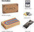 Set, 9 1 Foldable Cribbage Board Game Portable Travel Cribbage Board with Storage Area, Metal Pegs, Playing Card