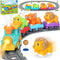 Electric Train Set for Toddlers, Realistic Steam Train Toys for Kids with