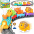 Electric Train Set for Toddlers, Realistic Steam Train Toys for Kids with