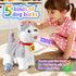 Marsjoy Husky Walking Barking Dog for Kids Interactive Musical Puppy Robot Repeats What You Say, Realistic Licking