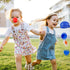 LovesTown Spoon Race Game Set, Egg Relay Race for Kids with Yolk, Outdoor Plastic Eggs Game Easter Party Favors.
