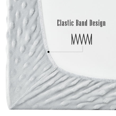 Cute Castle (2 Pack Changing Pad Cover - Ultra Soft Bean Dot Plush Changing Table Covers Breathable Baby Changing Pad