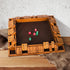 Upgraded Shut The Box Dice Game - 16.54’’ Wooden Board Math Game with 15 Numbers for 1-4 Players, 16 Dices