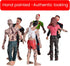 Package 4 Inches Pack 6 BOHS Zombie Action Figures Gift - Scary Toys for Boys and Girls -