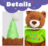 Cuteoy Happy Birthday Bear Musical Stuffed Animal Shaking Singing Dancing Plush Toy Electric Interactive Animated