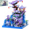 APENGBAOL Peach Blossom Pond Japanese Architecture Building Blocks Set for Adults and Kids,