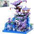 APENGBAOL Peach Blossom Pond Japanese Architecture Building Blocks Set for Adults and Kids,
