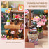 Set, 1:24 INSGEN Greenhouse Booknook Kit, DIY Miniature Dollhouse Building Scale Wooden Diorama Model, Tiny Street