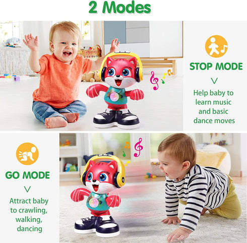 Baby Toys 12-18 Months Dancing Cat Toys for 1 Year Old Boys Girls with Music & Recording, Interactive Learning Toys